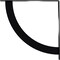 Ekena Millwork Bulwark Steel Bracket, Powder Coated Black 2"W x 24"D x 24"H BKTM02X24X24BUPBL - alternate 8